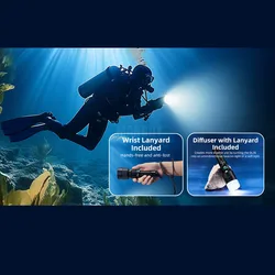 Original Nitecore DL30 1100 Lumen White Light 100M Submersible Dive Light Diving Flashlight +21700 Battery Outdoor Camping Torch