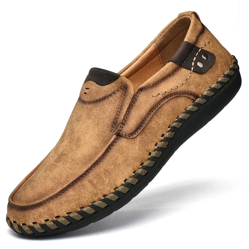 Zapatos informales De cuero para Hombre, zapatillas suaves De lujo para caminar, mocasines cómodos De moda, Zapatos De Hombre, Zapatos para conducir, mocasines