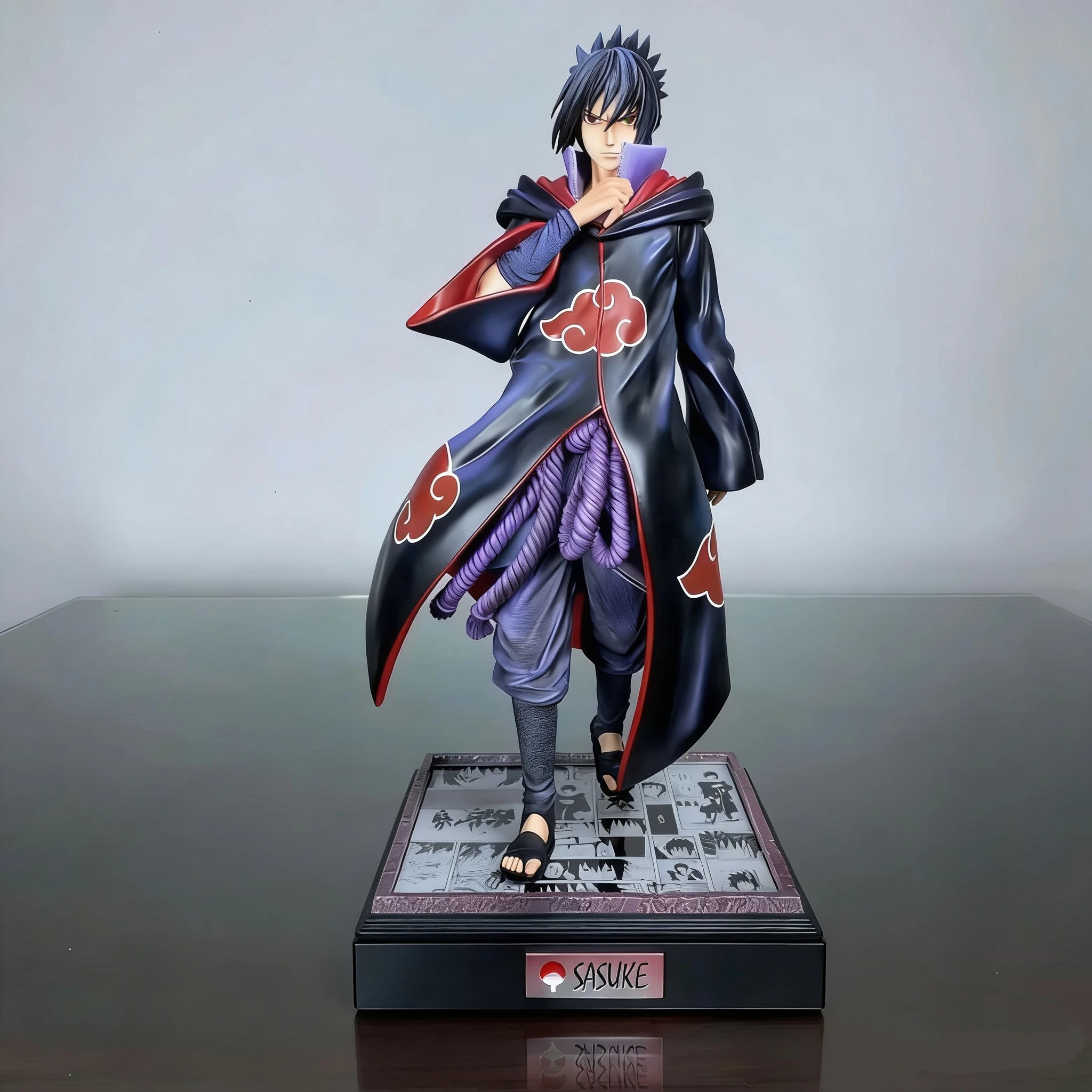 

35cm Naruto Nirvana Sasuke Uchiha Eagle Squad anime figures Can be move Favorites Combat stance PVC Limited Festival toys Gifts