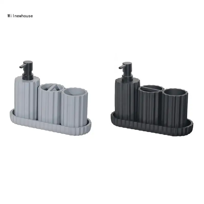 Functional Bathroom Set 4Pieces for Countertop Organization and Storage Dropship