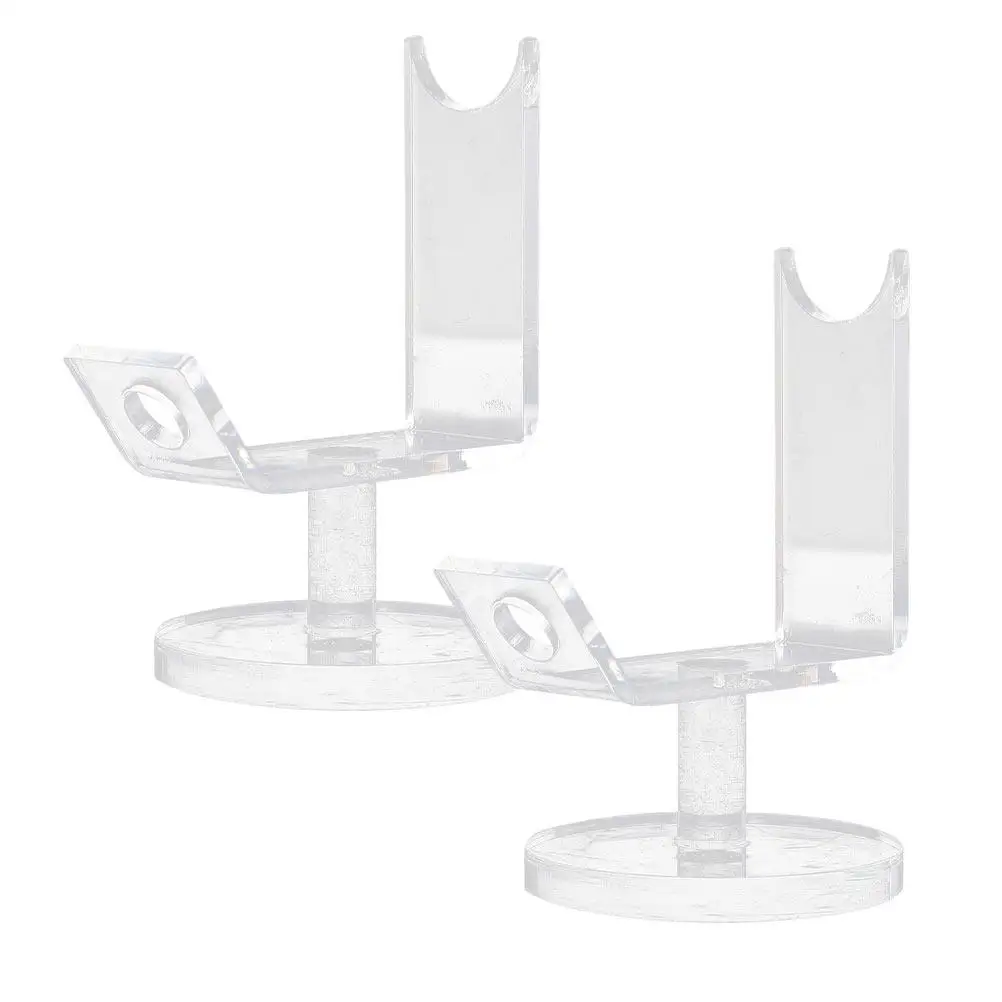 

Набор из 2 акриловых подставок для тату-машинок и ручек для бровей, прозрачная многофункциональная настольная подставка для хранения