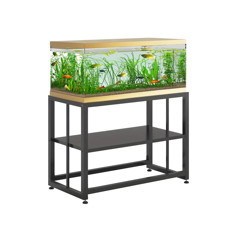 

Metal Aquarium Stand for 40 Gallon Fish Tank & Turtle Tank Living Room Installation Type Standing Type