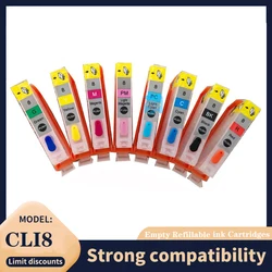 Vilaxh 8Colors CLI-8 CLI8 Refillable Ink Cartridges Compatible For Canon PRO9000 Pro 9000 Printer