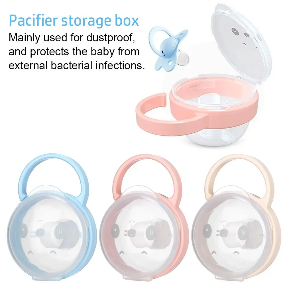 Useful Dust-proof Portable Baby Pacifier Box Infant Supplies Nipple Storage Case Soother Container