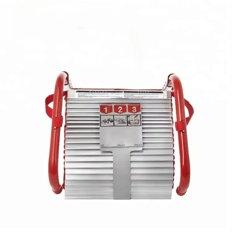 Three-Story Emergency Aluminum Step Foldable Escape Rescue Ladder EN131 Standard