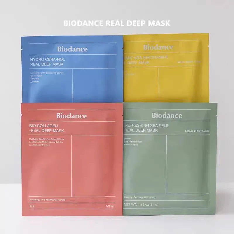 Bio-Collagen Real Deep Mask Supplement Collagen Hydrating Overnight Hydrogel Mask Elasticity Improvement Pore Minimizing Firming