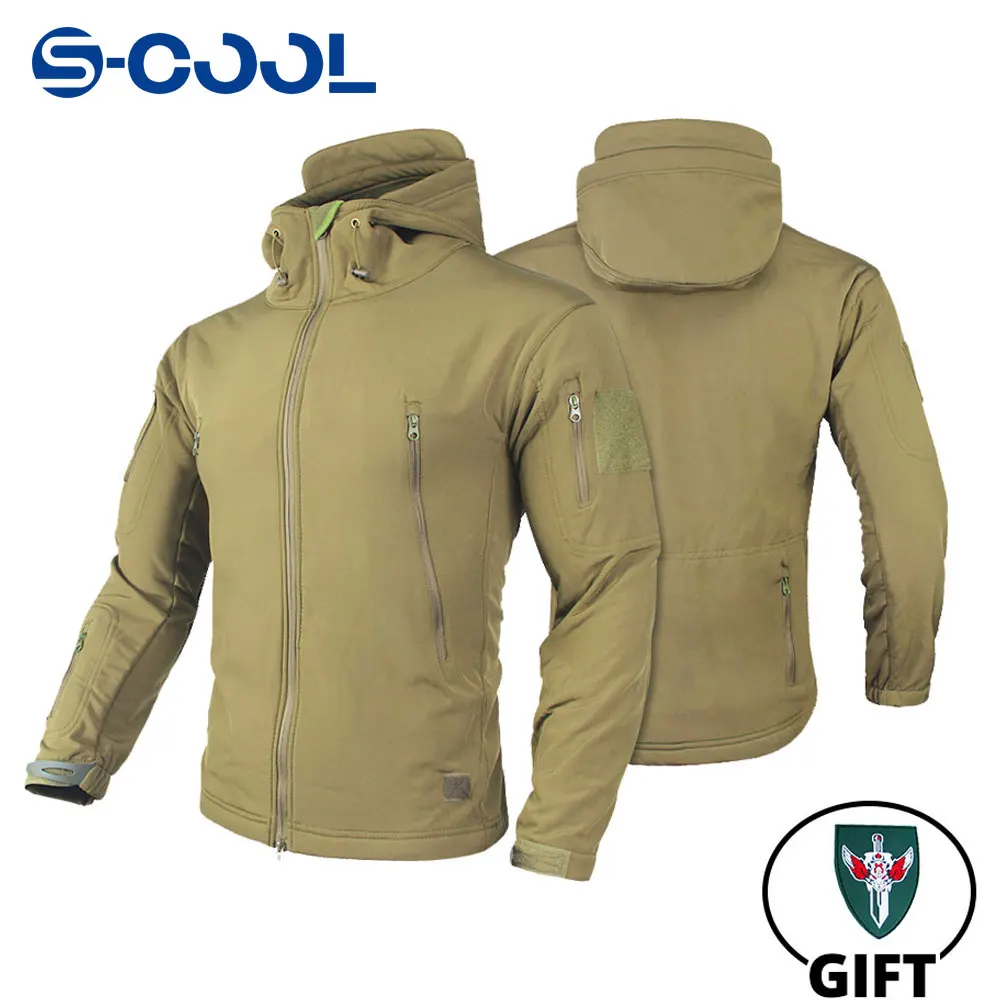 

Tactical Jacket Pants Men Soft Shell Jackets Windproof Waterproof Fleece Thermal Hooded Coats Winter Warm Clothing for Hiking