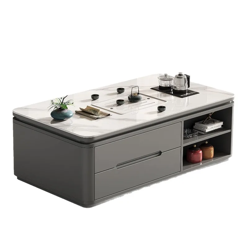 New modern rock slab kung fu table household with boiling water set  table a complete set of office  table