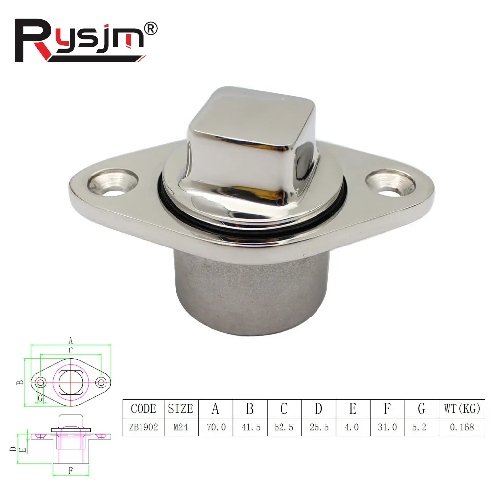 

1PC 316 Stainless Steel Boat Drain Plug Bung Hole Drainage Boat Silk Plug Marine Hardware Yacht Accessories