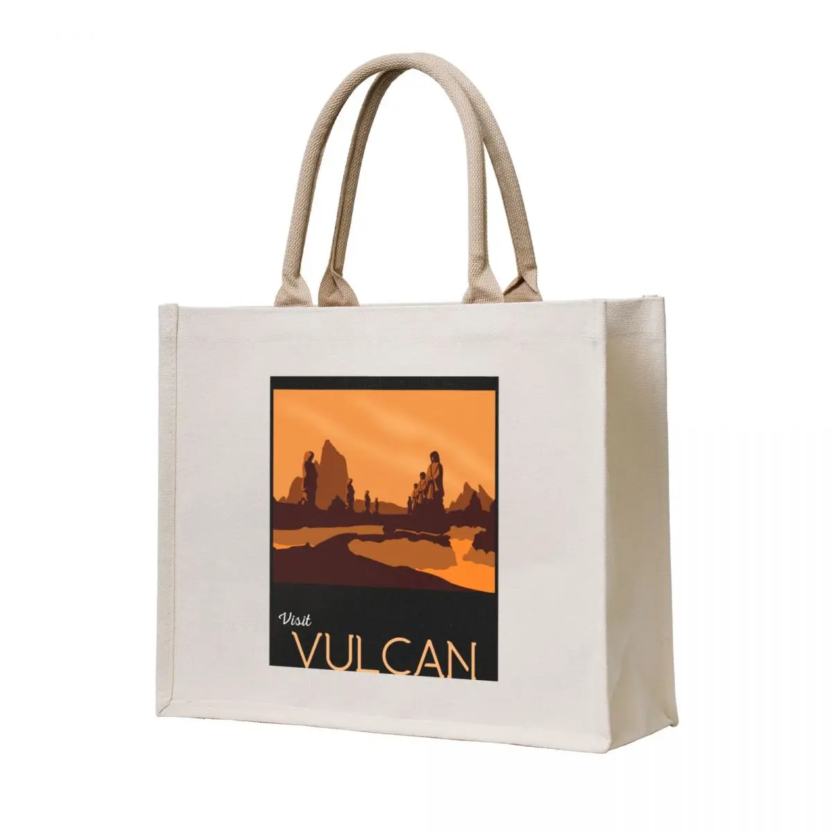 

Vulcan Travel Poster Tote Bag tote bag custom shoping bag reusable shopping bags Women's bags