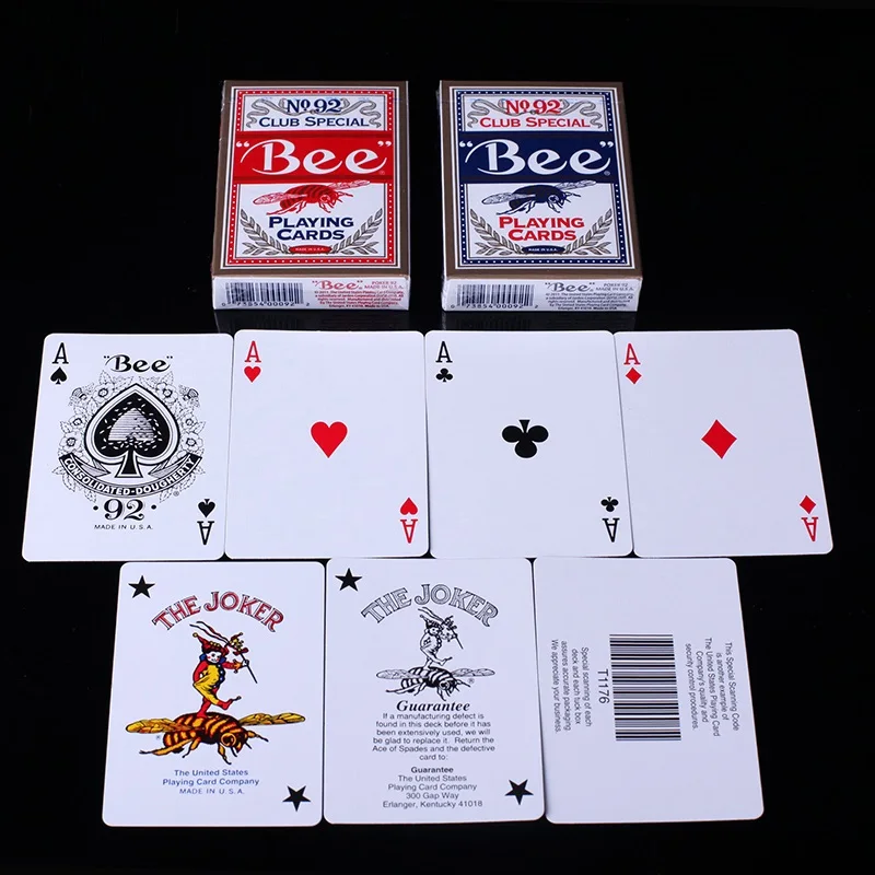 Bee Playing Cards Deck USPCC Collection Poker Card Games Magic Tricks for Magician