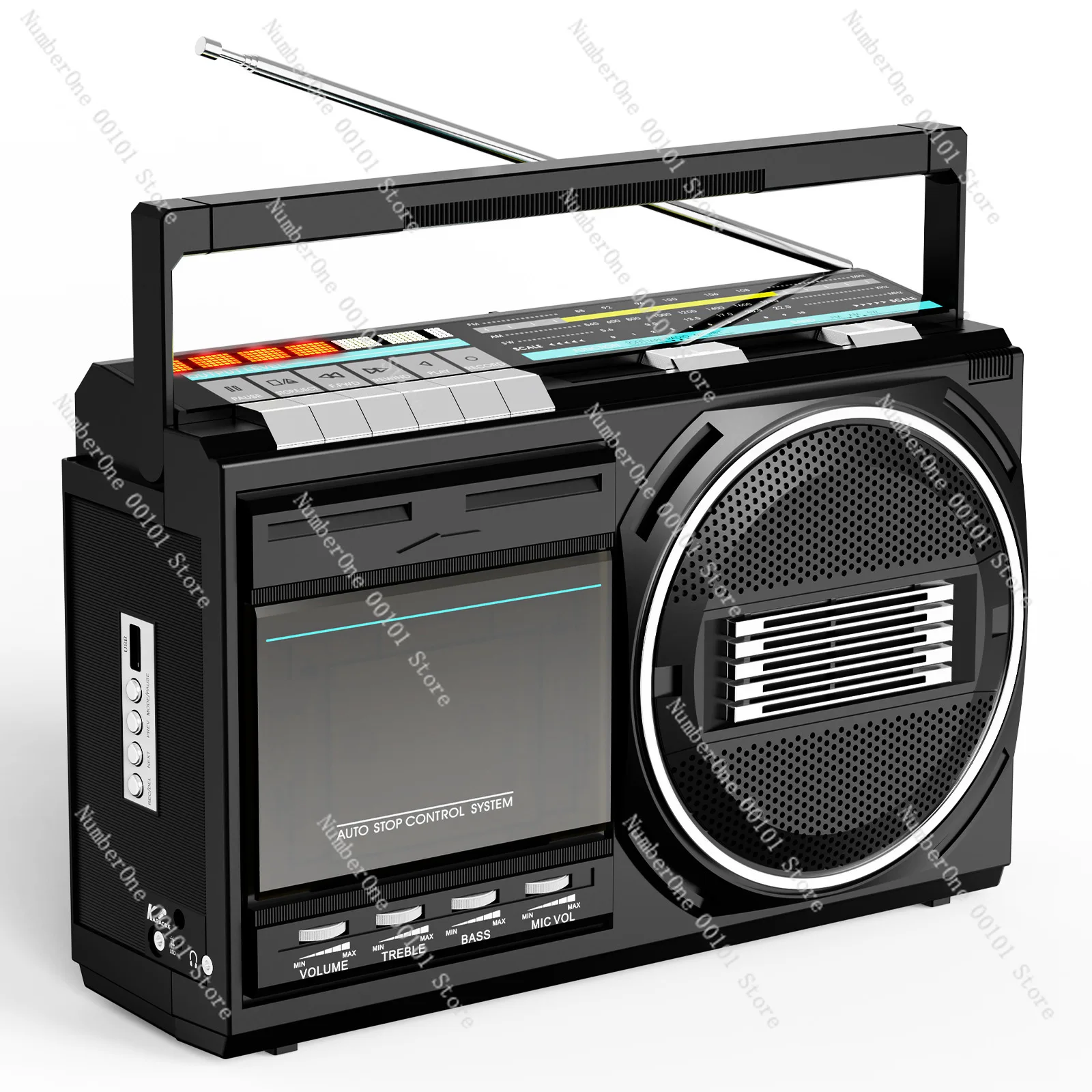 

Tape Player Home FM Radio Nostalgic Vintage Vintage Cassette Player Recorder Cross Border Dual Channel FM