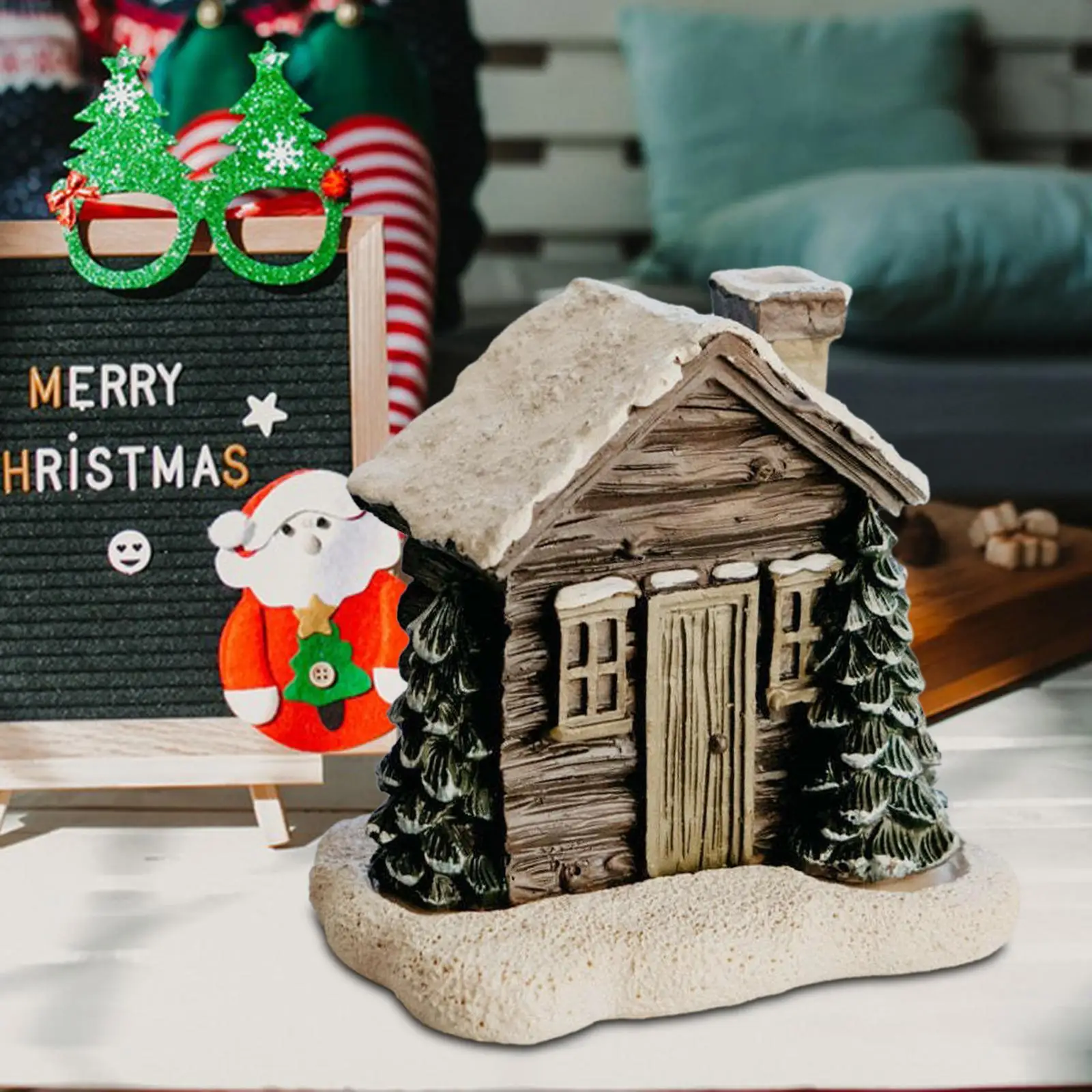 

Многоцветная миниатюрная коллекционная кадильница-домик из смолы для дома, офиса, зала для йоги