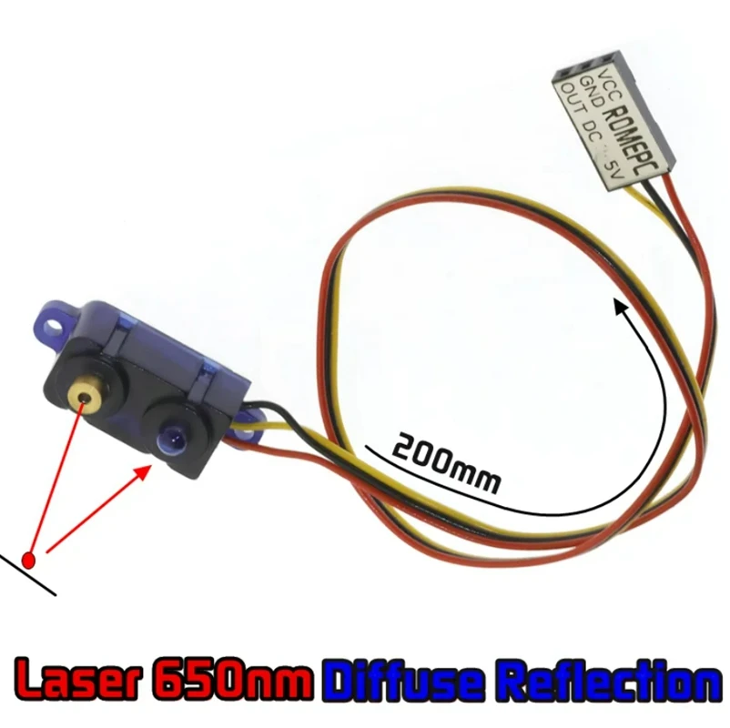 Laser Diffuse Reflection Sensor Mini 5V 5MM 10MM 20MM 30MM JG-4050 4100 4200 4300