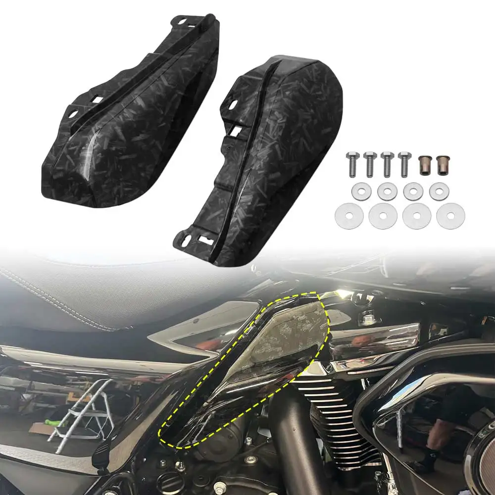 1 Pair Engine Heat Shields For Harley Street Road Glide CVO Special FLTRXSE FLHX 2023-2026 Motorcycle Mid-Frame Air Deflectors
