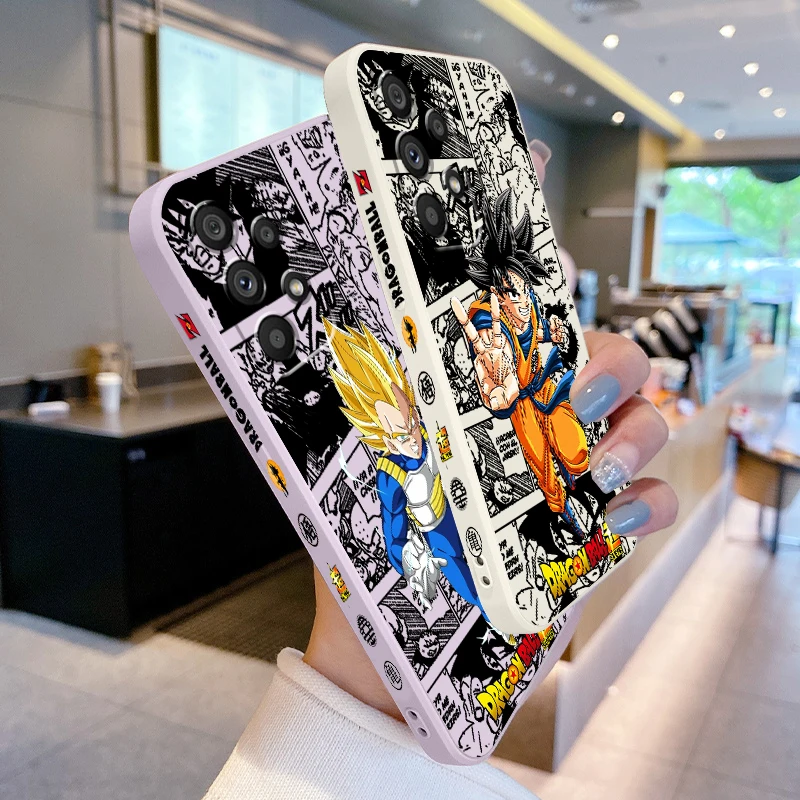 

Cartoon Luxury D-D-Dragon Ball Liquid Left Rope For Samsung Note 20 10 A54 A31 A14 A03 A22 A34 A04 A24 A25 Ultra Plus 5G TPU