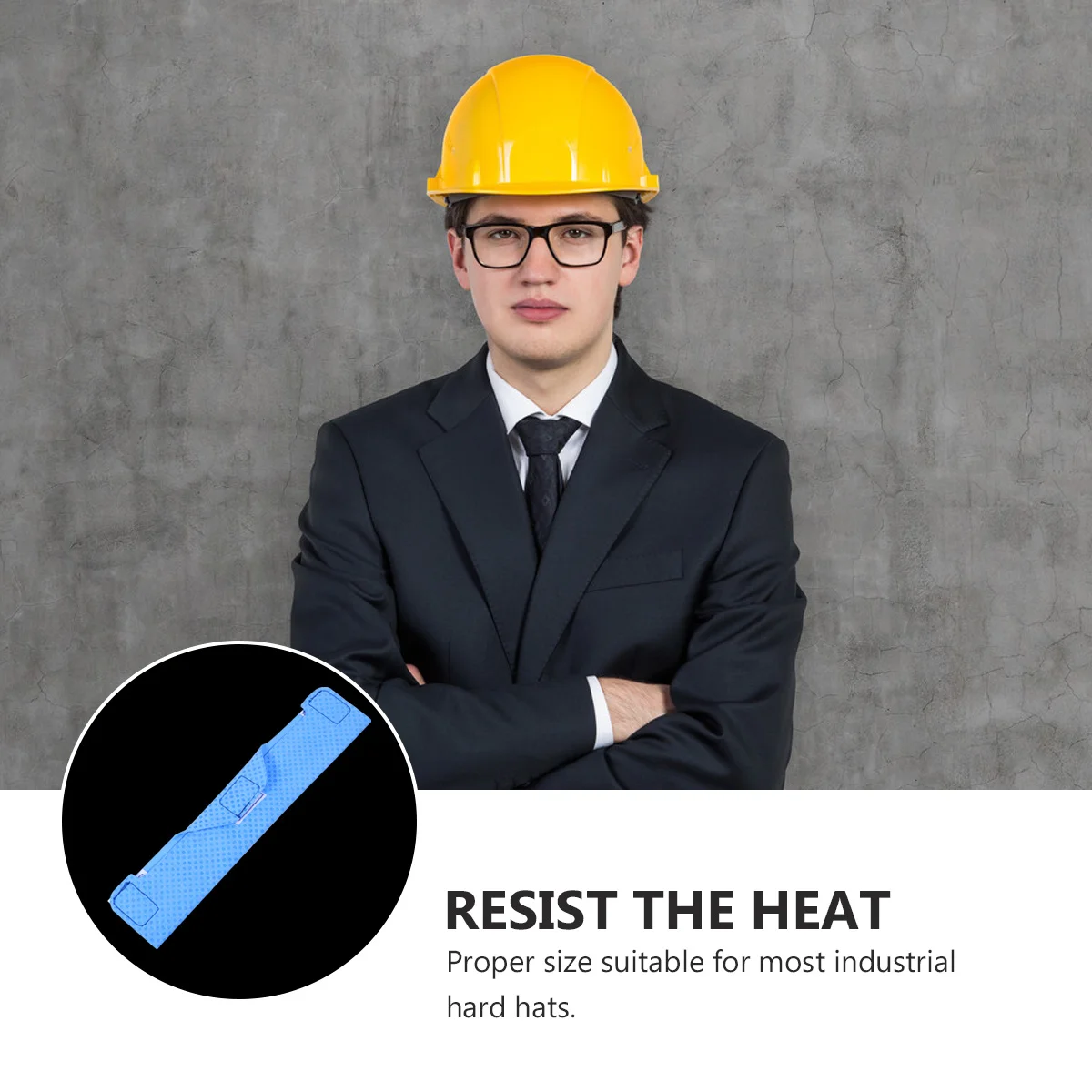 

2Pcs Hat Sweatband Neck Cooling Headband Ice Towels Summer Pva Material Soft Comfortable Reusable Washable