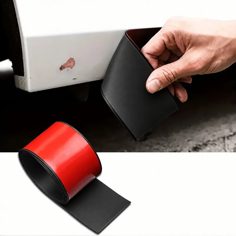 1PC 2/4M PVC Car Side Skirt Protector Strip Self Adhesive Bumper Trim Anti Scratch Guard Auto Body Edge Cover
