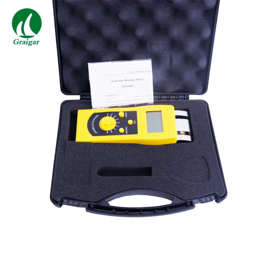 DM200C Concrete Moisture Meter Wall Surface Moisture Meter  Measuring Range: 0-80%