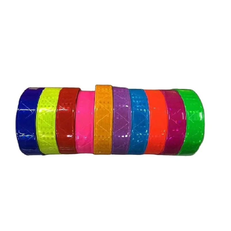 5 CM * 1 M PVC Reflecterende Waarschuwing Tape Wegverkeer Kleding Tas Schoenen Reflecterende Strips