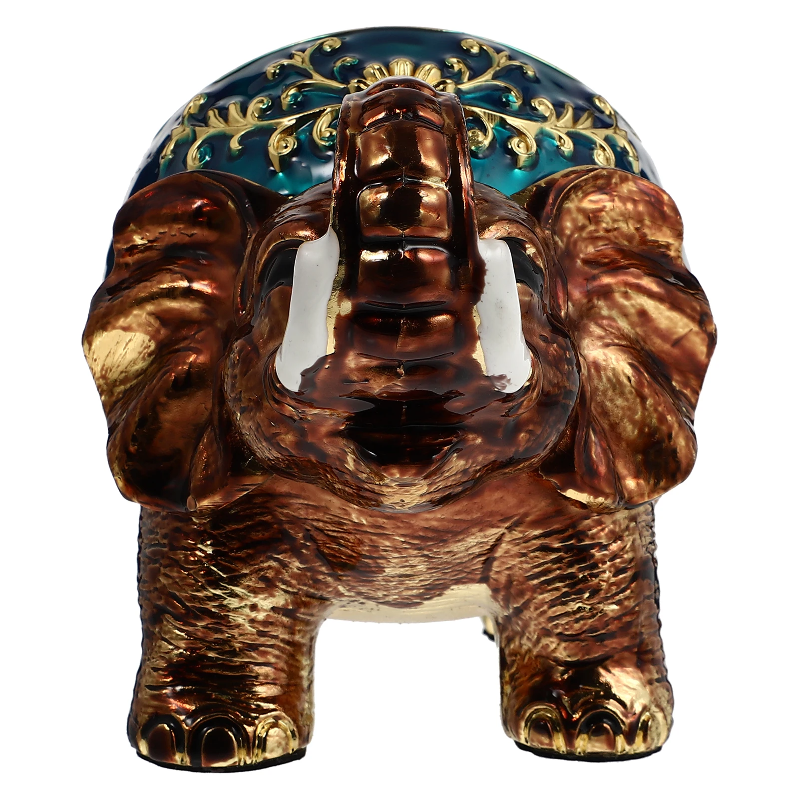 

Elephant Ashtray Zinc Alloy Holder Windproof Office Animal Soot Container Retro Decor Home Accessories