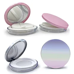 Portable Loose Powder Compact Container with Mirror Empty Reusable 5g Powder Case