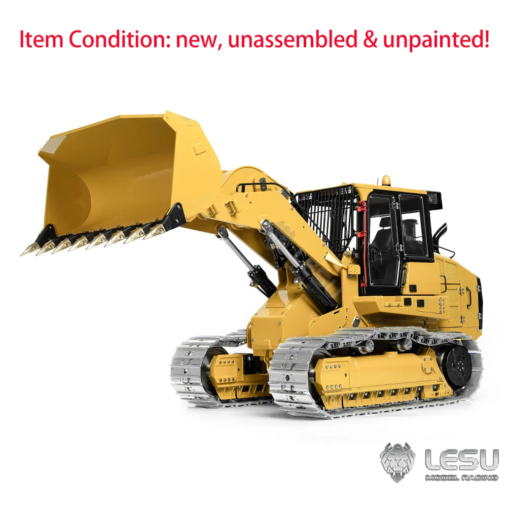 In Stock LESU 1/14 973K Hydraulic RC Loader Metal Tracked TOUCAN Radio Control  KIT Truck Car Light Sound Vehicle Model Boy Toys