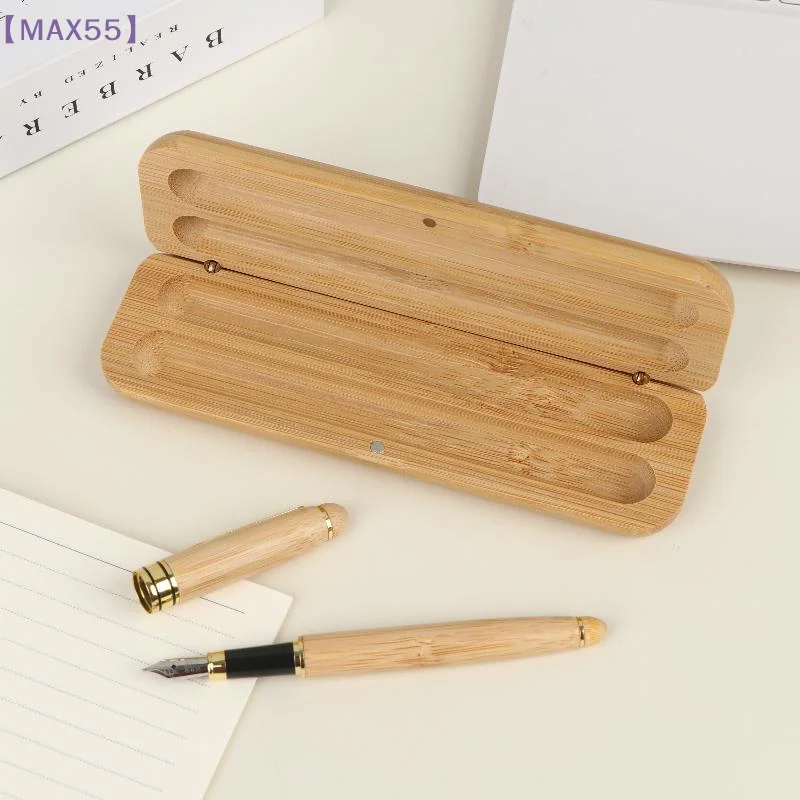 Pen Smooth Writing Teachers Gifts Writing Supplies Nature Bamboo Pen Bamboo Box Pens Wood Fountain Pen Case Bamboo 【MAX-55】 view 3