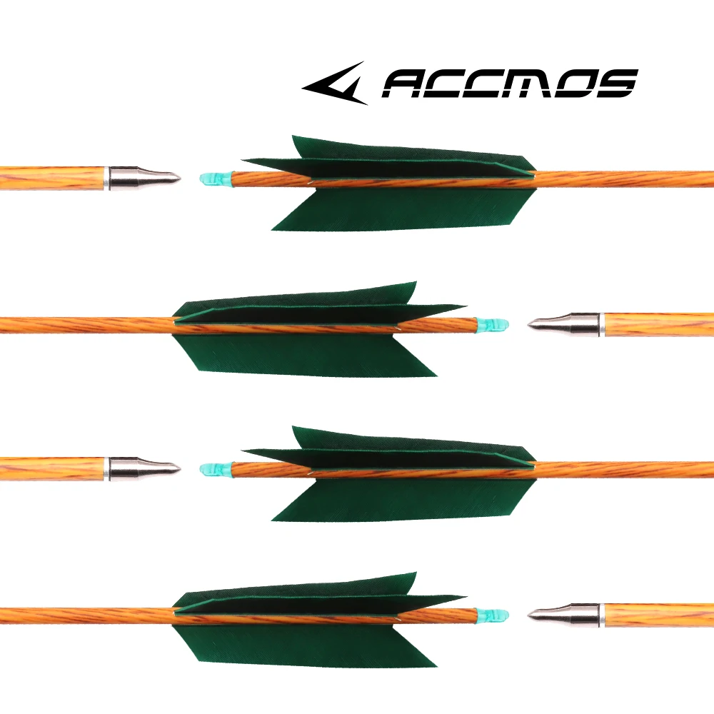 6/12/18/24 PC ID6.2mm ลูกศรคาร์บอนกระดูกสันหลัง 300 400 500 600 700 800 ขนนกธรรมชาติ Arrow สําหรับ Bow Archey เกมส์ยิงอุปกรณ์เสริม