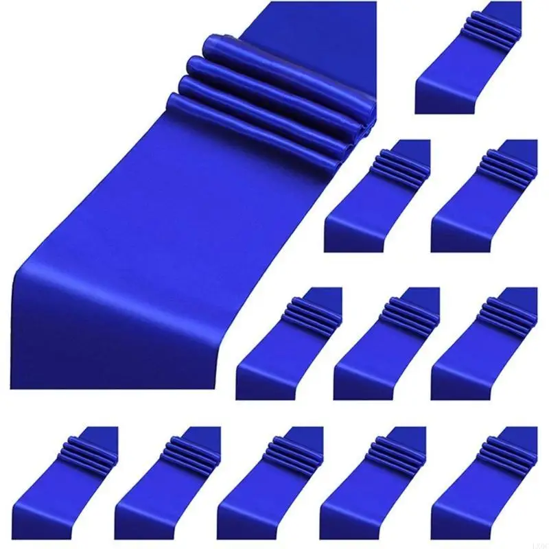 LX0C Solid Color Satins Table Runner 12 by 108Inch for Buffet Table Sophistication