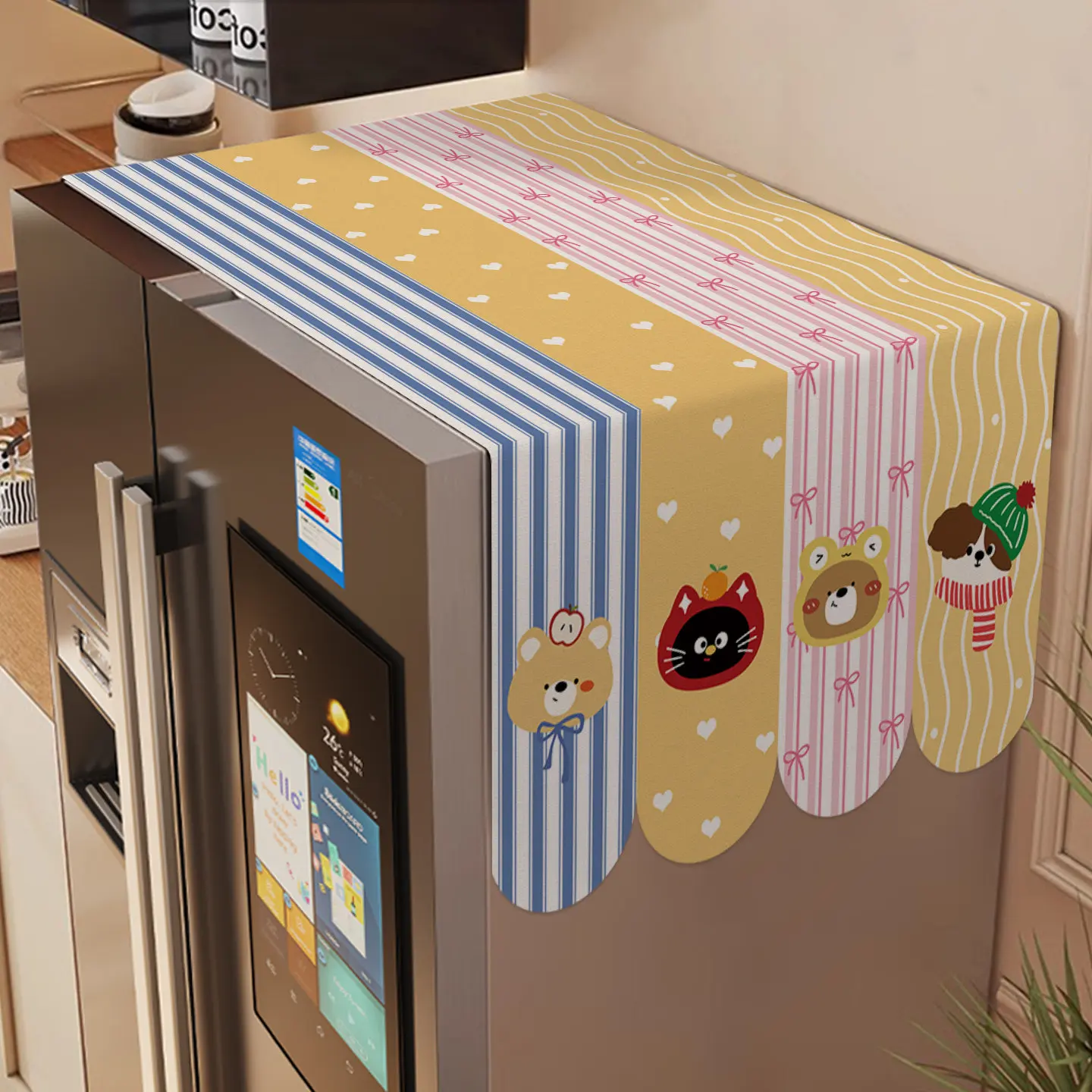 VIKAMA Refrigerator Dust Cover Top Cloth 2026 New, Sun Protection for Washing Machine