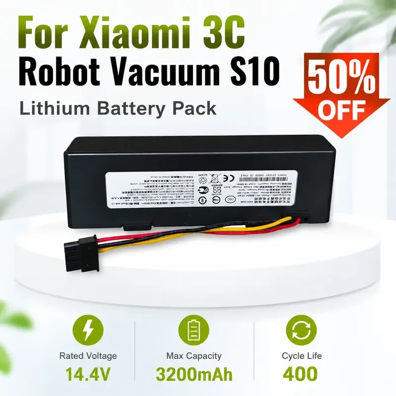 

For Xiaomi 3C S10 Sweeping Robot Lithium Battery Pack