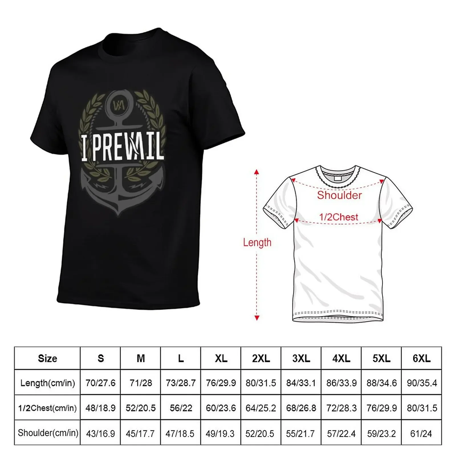 I Prevail T-Shirt plus sizes man t shirt anime stuff boys animal print mens cotton t shirts