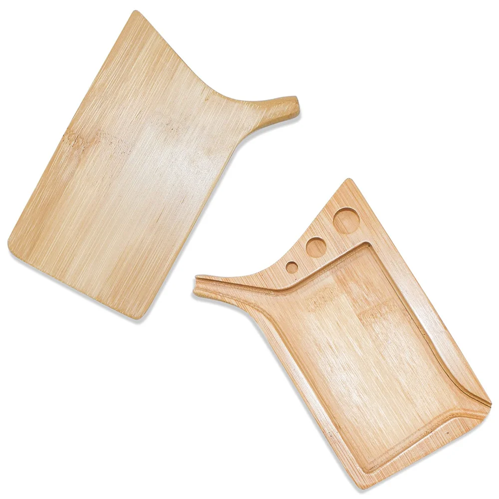 Multipurpose Wood Herb Tobacco Rolling Tray with Funnel Tool Loader Cones Bamboo Rolling Tool Smoking Accessories