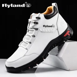 FLYLAND Fashionable Ankle Boots Men Casual Sneakers Work Office Shoes