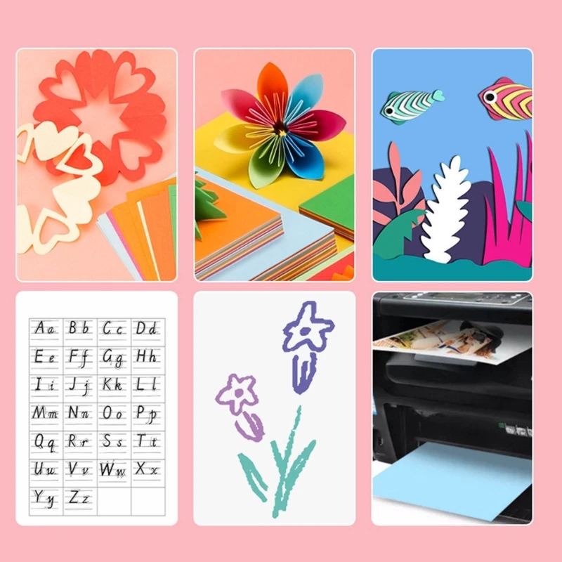 100-Sheet Folding Paper 10-Color Square  Paper Double Sided  Paper