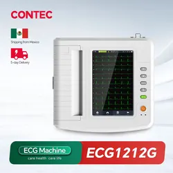 CONTEC ECG1212G Digital 12 channel/lead EKG+PC Sync software,Touch Electrocardiograph