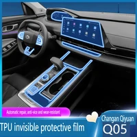 Película transparente de Tpu para coche, pegatina protectora para Interior de coche, Control central, pantalla, puerta, accesorios para coche, Changan, NEVO Q05, 2023-24