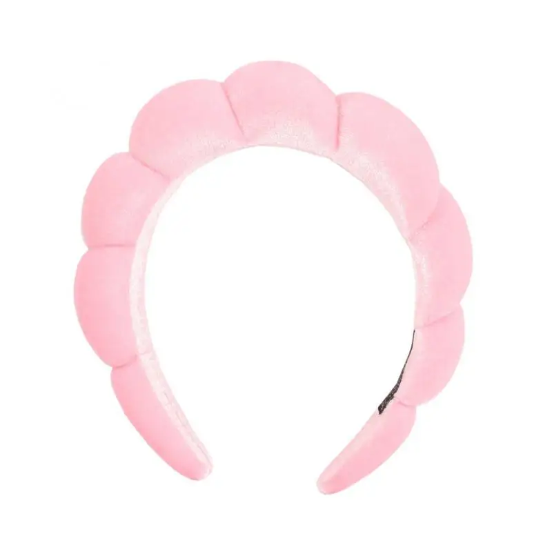 Puffy Makeup Spa Headband for Women Sponge Thick Hairbands for Skincare Yoga Face Washing Spa Shower Facial Mask Headwear