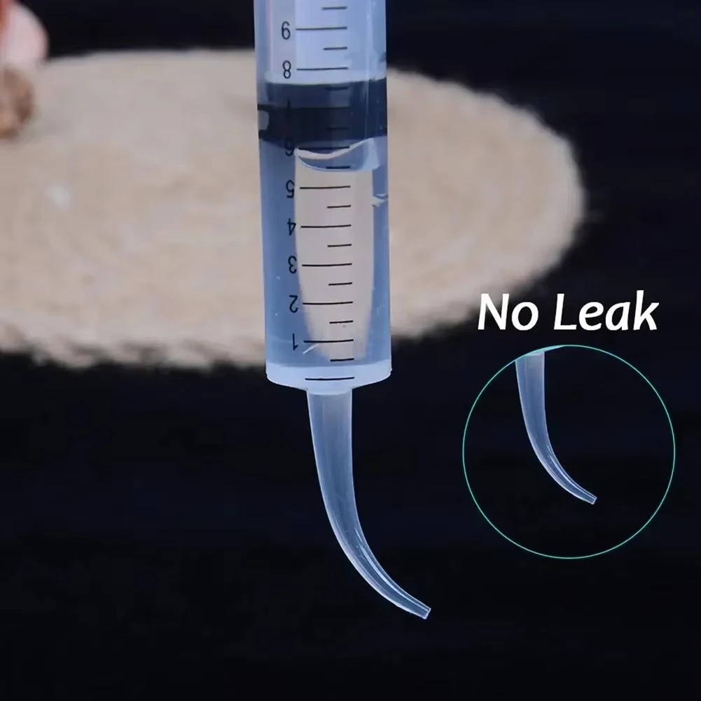 3Pcs Disposable Dental Elbow Syringe 12ml Scale Oral Endo Irrigation Root Canel Needleless Syringe Teeth Flush Suction Injector