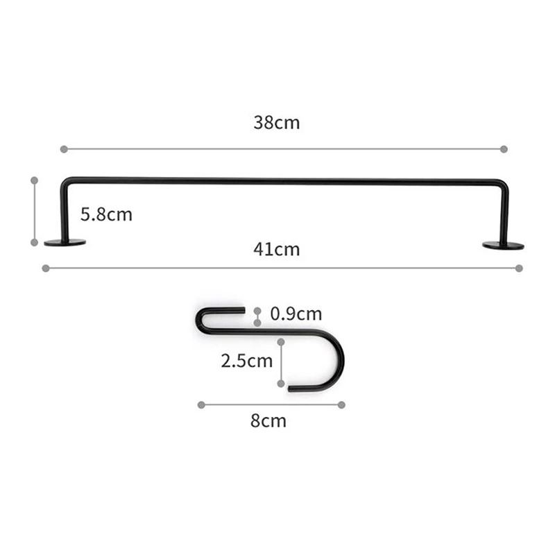 Adhesive Toilet Paper Holder Kitchen Roll Towel Rack Napkin Dispenser Hat Stand Tissue Hanger Bathroom Accessories