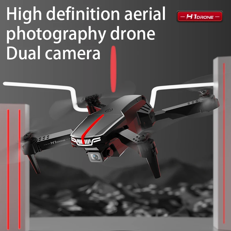 

Квадрокоптер H1 складной с двойной камерой, профессиональный Дрон с оптическим потоком и локализацией, для аэрофотосъемки, подарок для детей, 4K HD