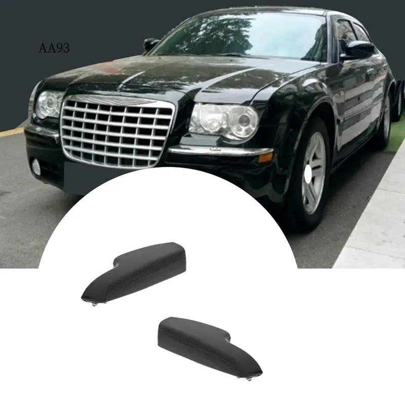 

AA-1Pair Front Side Armrest Interior Trim Accessories Black For Chrysler 300 Dodge Charger 2011-2020