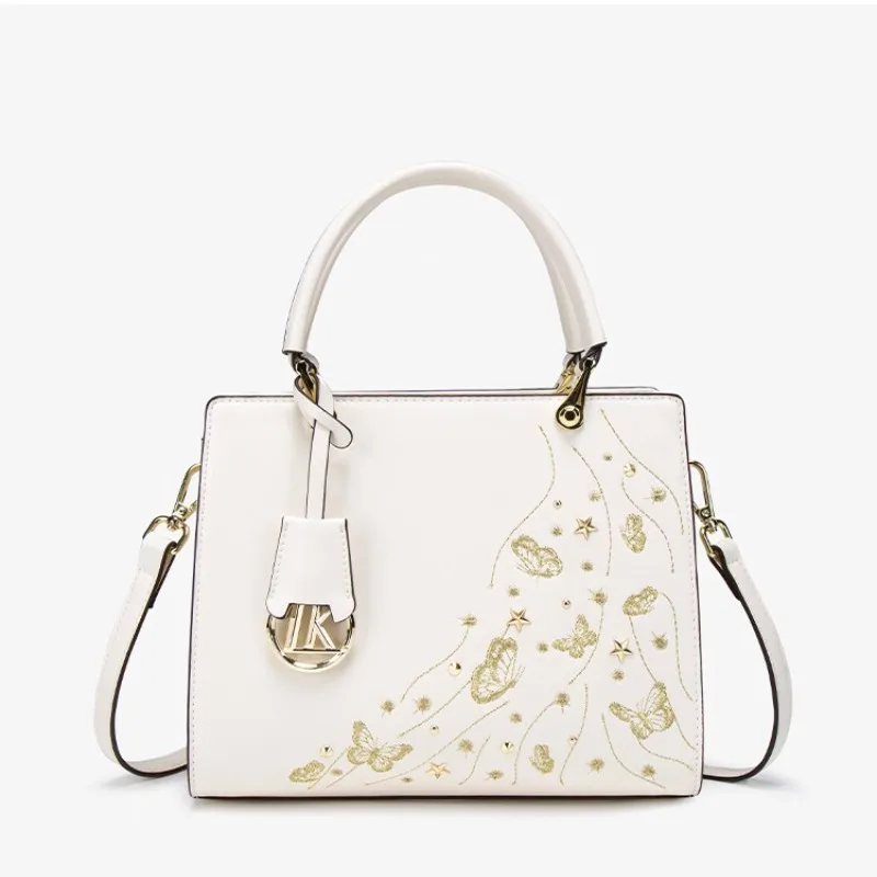 

Женская сумка через плечо на одно плечо, мягкая новая сумка-клатч, новая цветная контрастная сумка через плечо с вышивкой.