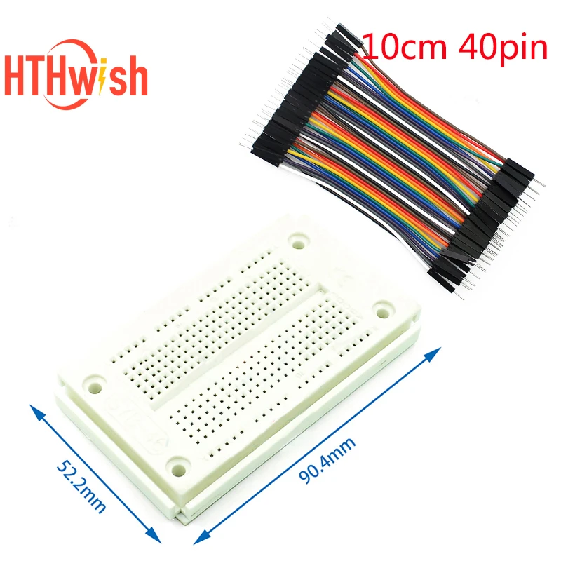 270 Point Breadboard Kits SYB-46 Solderless PCB Experiment Board Test Borad DIY Kit 10CM Male-to-Male Dupont Line 20pin/40pin