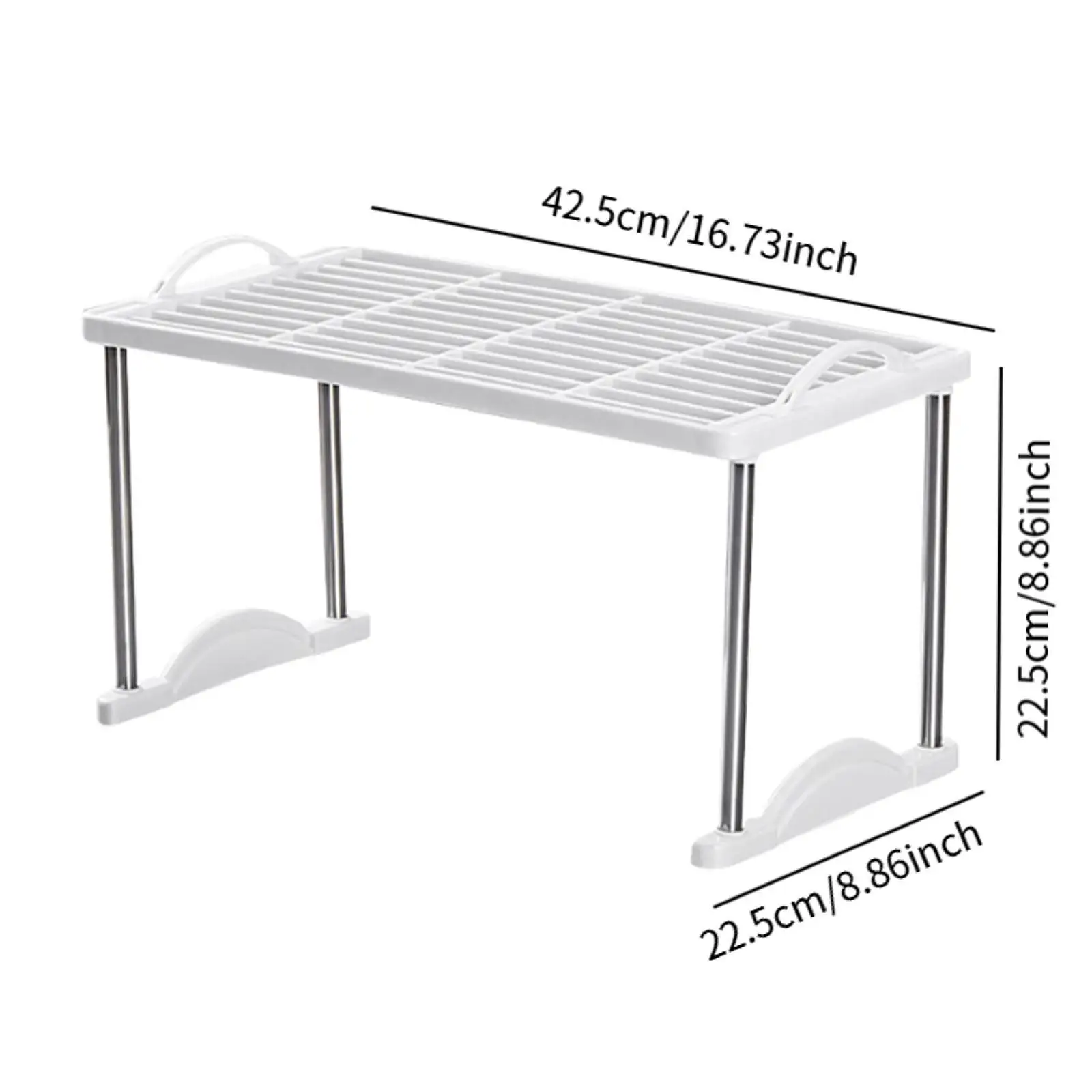 Kitchen Counter Shelf Corner Storage Kitchen Cabinet Insert Shelf Closet Divider for Seasoning