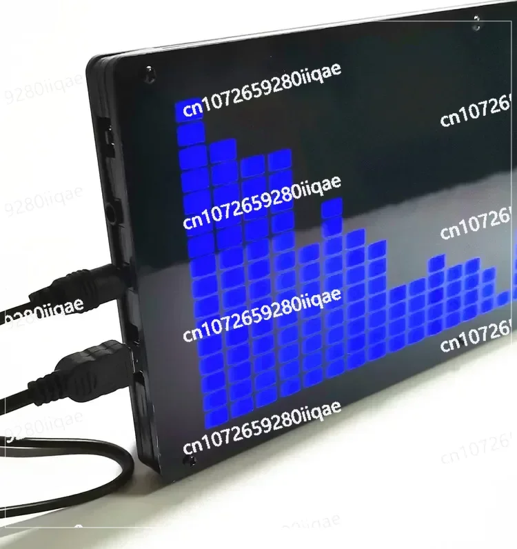 

LED Music Spectrum Kit 24-segment Large Screen Blue LED Spectrum Kit Level Indicator Music Frequency Light