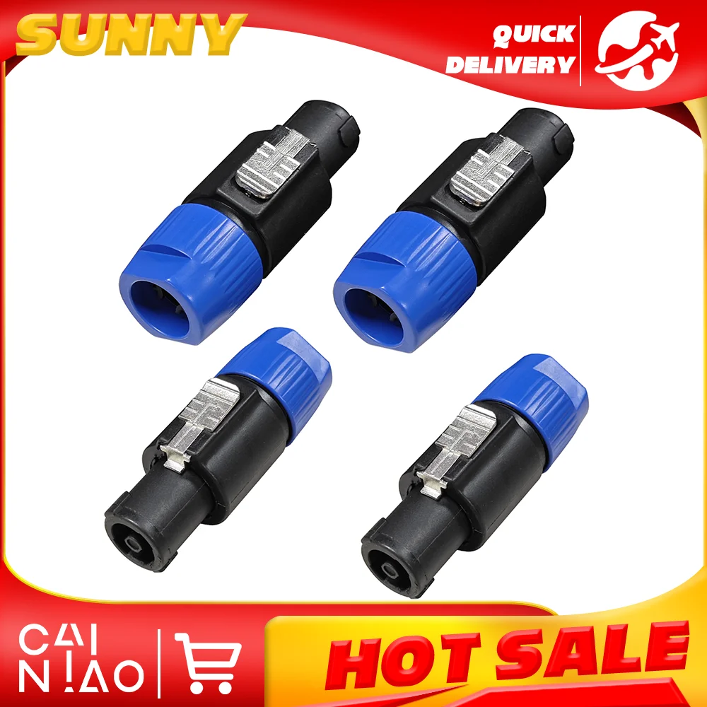 4Pcs Speakon To 1/4…