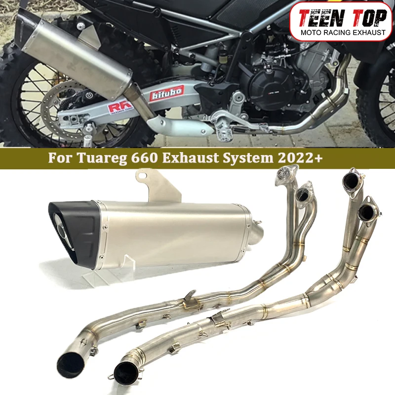 

Tuareg660 Exhaust System For Aprillia Tuareg 660 Exhaust Muffler DB Killer OEM Motorcycle Exhaust Pipe Escape Moto Header 2022+
