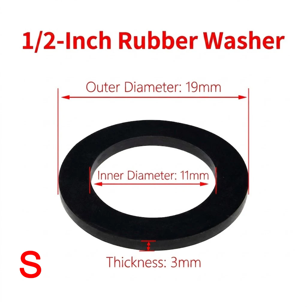 10 Stück Gummi-O-Ring-Scheiben für Duschschlauch und Wasserhahn, hochbelastbare, hitzebeständige Dichtungsringe, Ersatzteile. – Detail 3